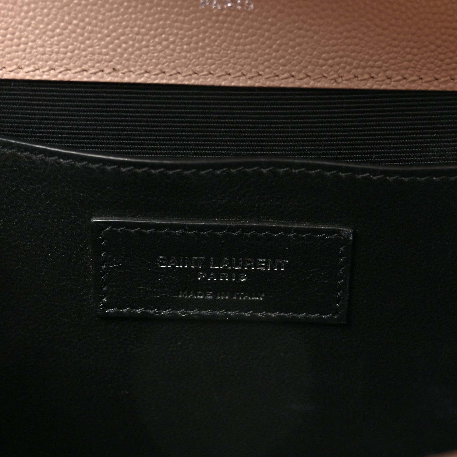 Saint Laurent Grain De Poudre Textured Mixed Matelasse Medium Triquilt Monogram Satchel Marble Pink 6 of 9