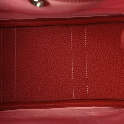 Hermes Toile Militaire Vache Country Garden Party Tote 30  Rose Sakura Rouge Duchesse 4 of 9