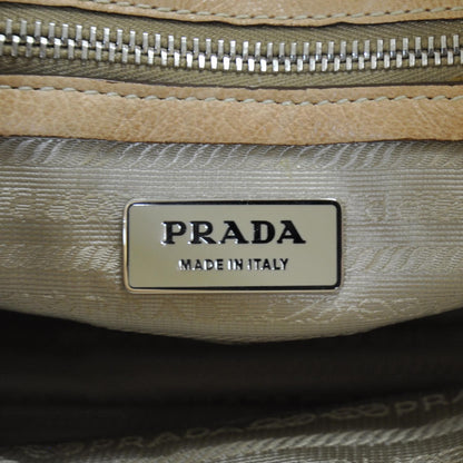 Prada Leather Antic Easy A Foldover Pushlock Flap Shoulder Bag Naturale 8 of 11