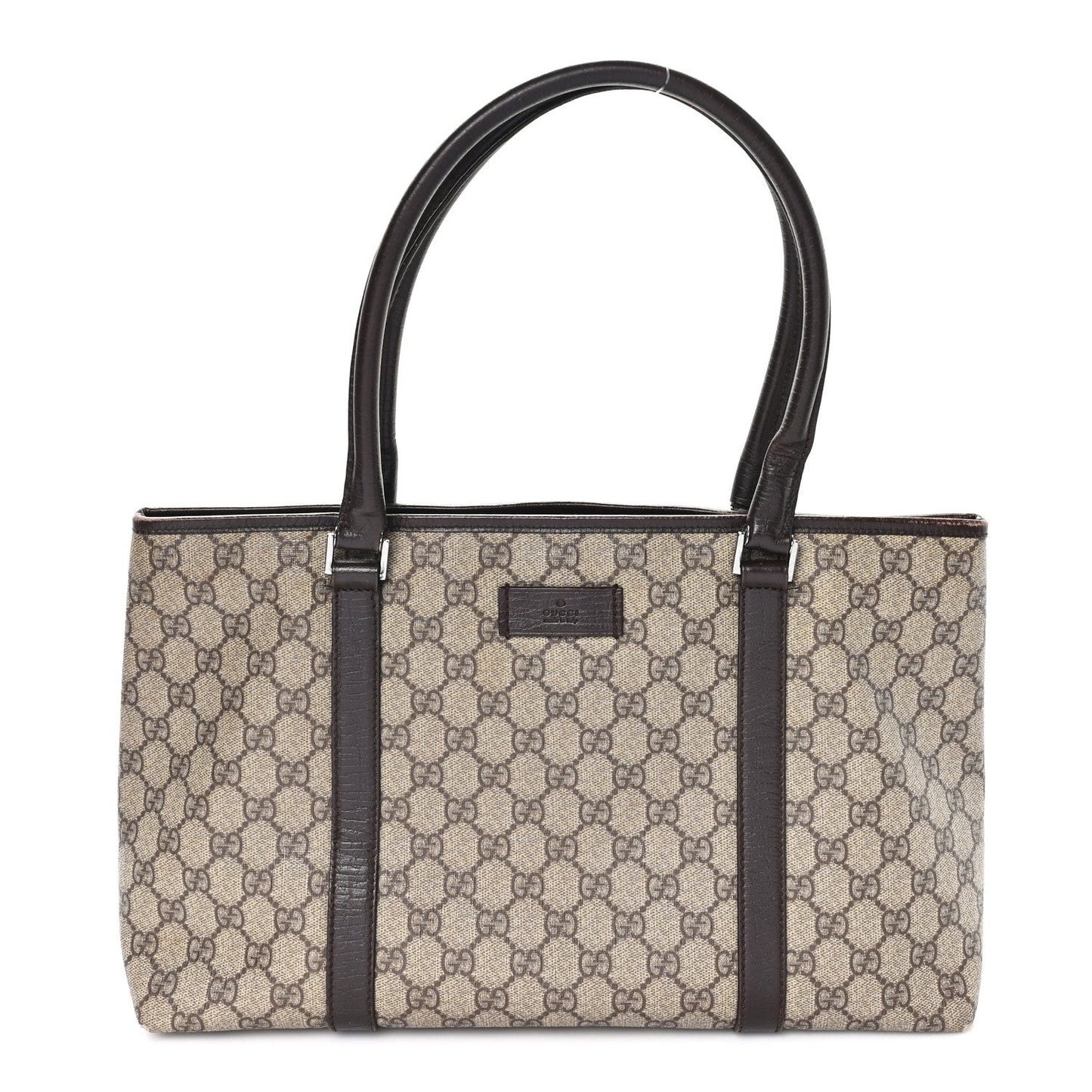GG Plus Monogram Medium Joy Tote Dark Brown