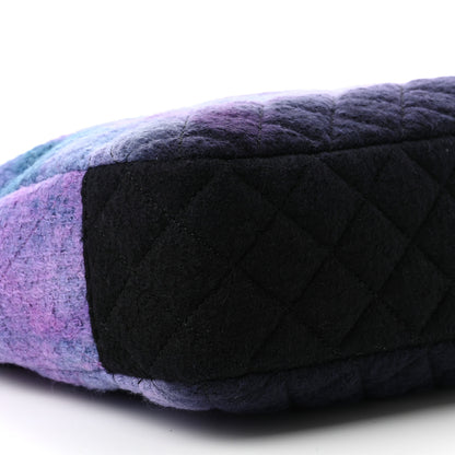 Chanel Wool Tweed CC Tote Purple Black Blue 8 of 11