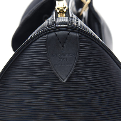 Louis Vuitton Epi Speedy 25 Black 6 of 11