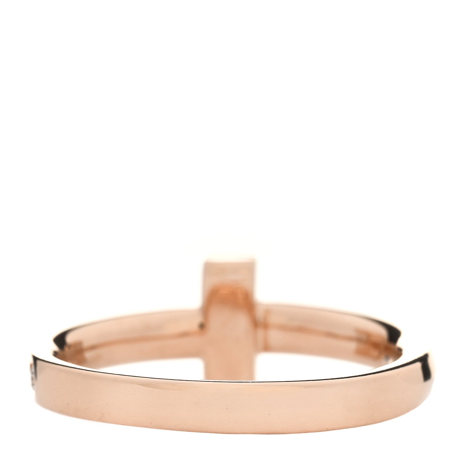 Tiffany 18K Rose Gold Diamond 2.5mm T T1 Ring 50 5.5 3 of 5