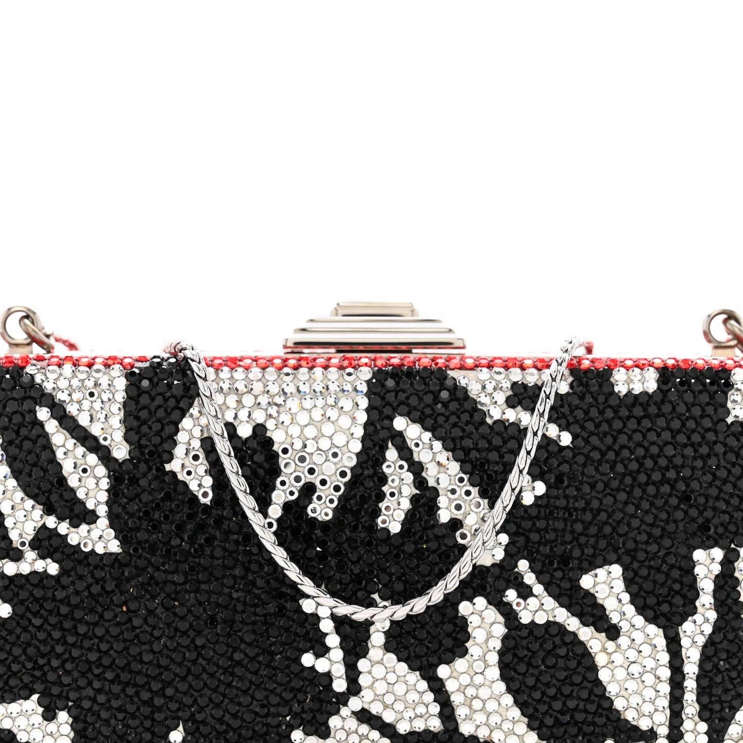 Swarovski Crystal Minaudiere Clutch Multicolor