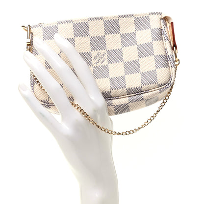 Louis Vuitton Damier Azur Mini Pochette Accessories 2 of 8