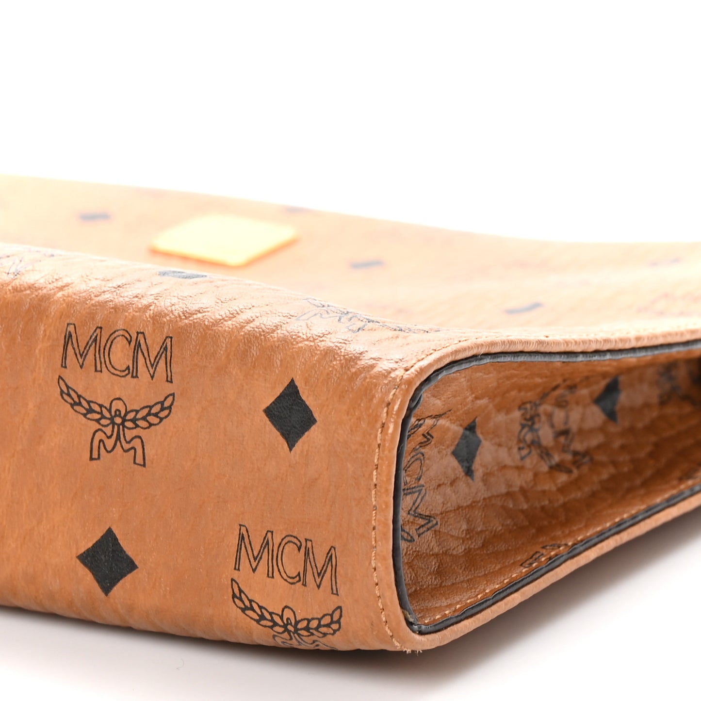 Visetos Large Zip Pouch Cognac