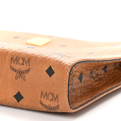 MCM Visetos Large Zip Pouch Cognac 10 of 10