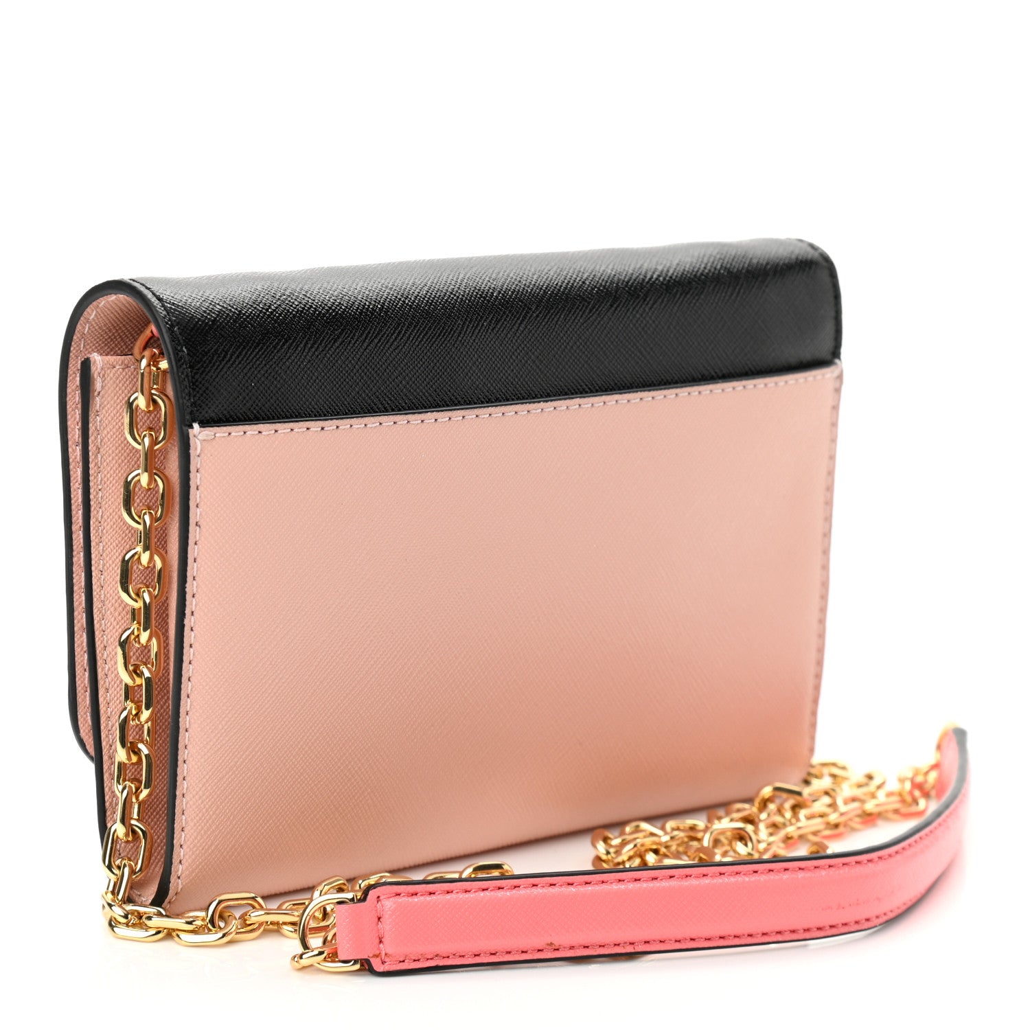 Marc Jacobs Saffino Snapshot Wallet on Chain Black Rose 3 of 9