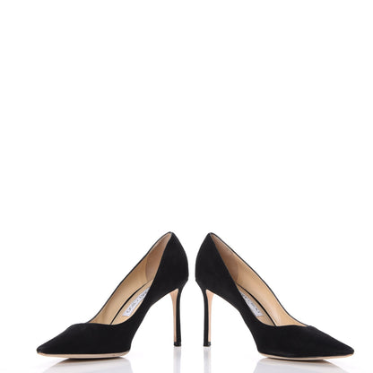 Jimmy Choo Suede Romy 85 Pumps 39 Black 6 of 13