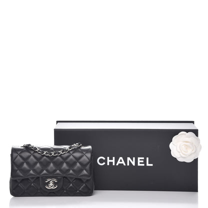 Chanel Lambskin Quilted Mini Rectangular Flap Black 8 of 8