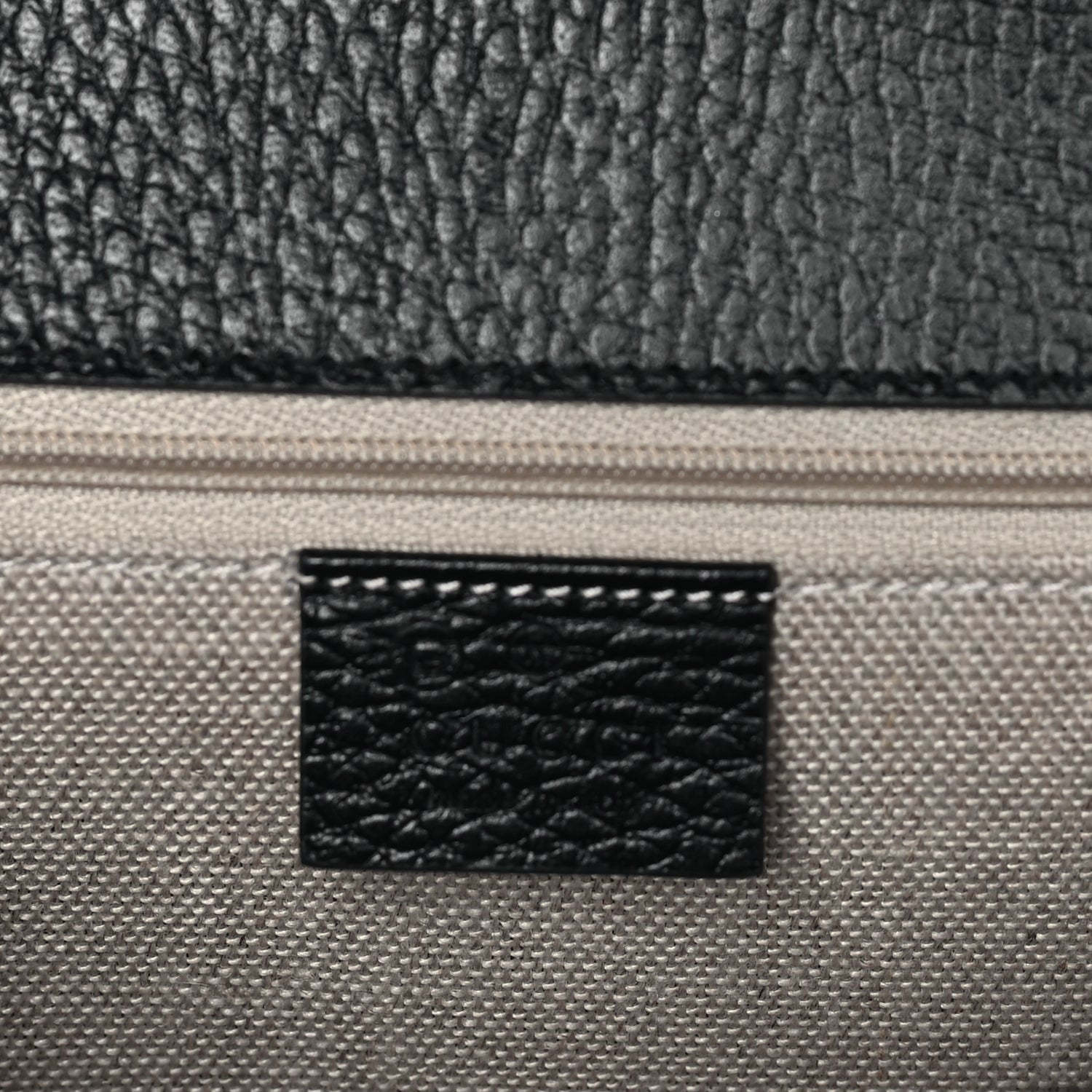 Gucci Dollar Calfskin Interlocking G Shoulder Bag Black 5 of 7