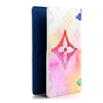 Louis Vuitton Monogram Watercolor Pocket Organizer NM Multicolor 3 of 7