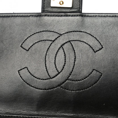 Chanel Lambskin Quilted Medium Single Flap Black 10 of 12