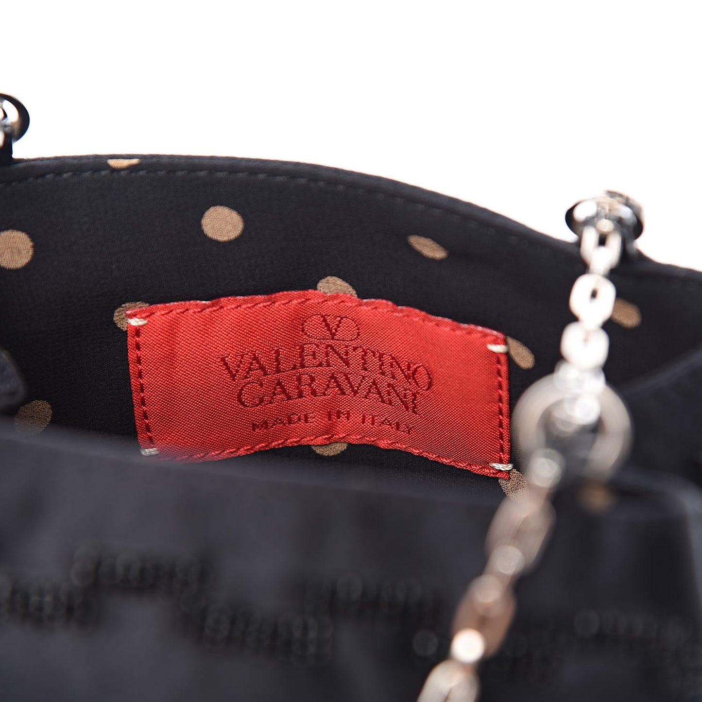 Satin Sequin Embellished Micro Shopping Bag Black