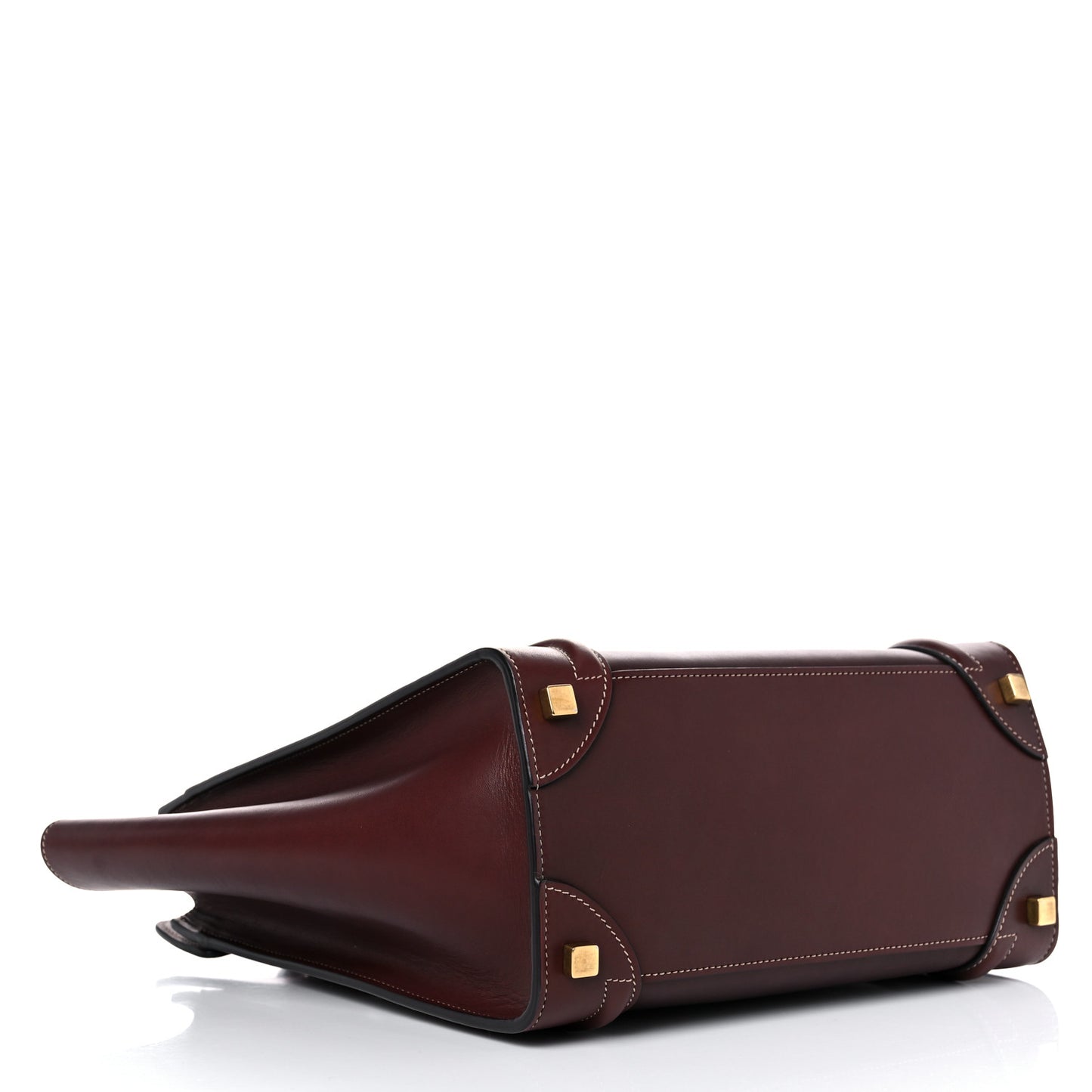 Smooth Calfskin Micro Luggage Burgundy
