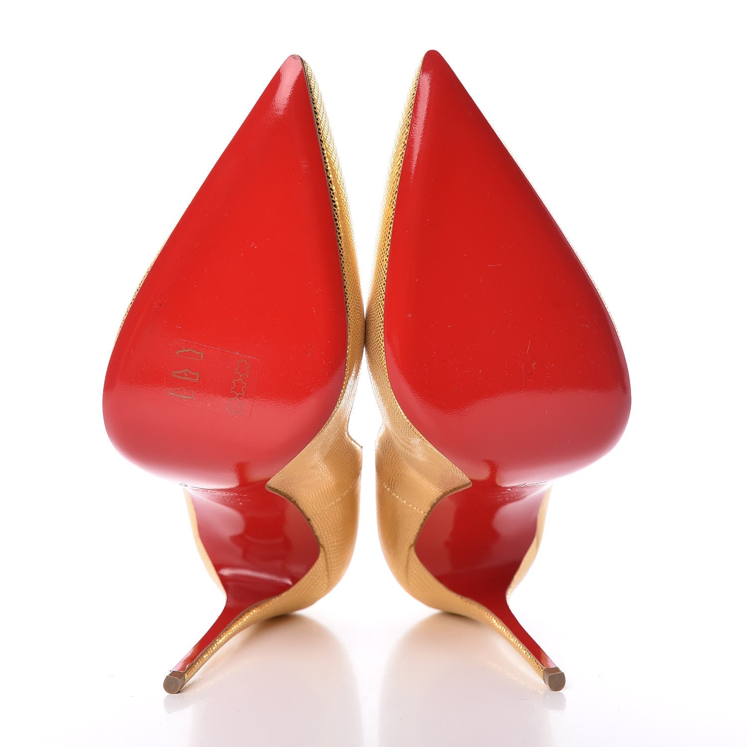 Christian Louboutin Laminato Dino So Kate 120 Pumps 40 Gold 5 of 8