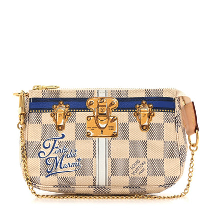 Louis Vuitton Damier Azur Summer Trunks Forte Dei Marmi Mini Pochette Accessories 1 of 7