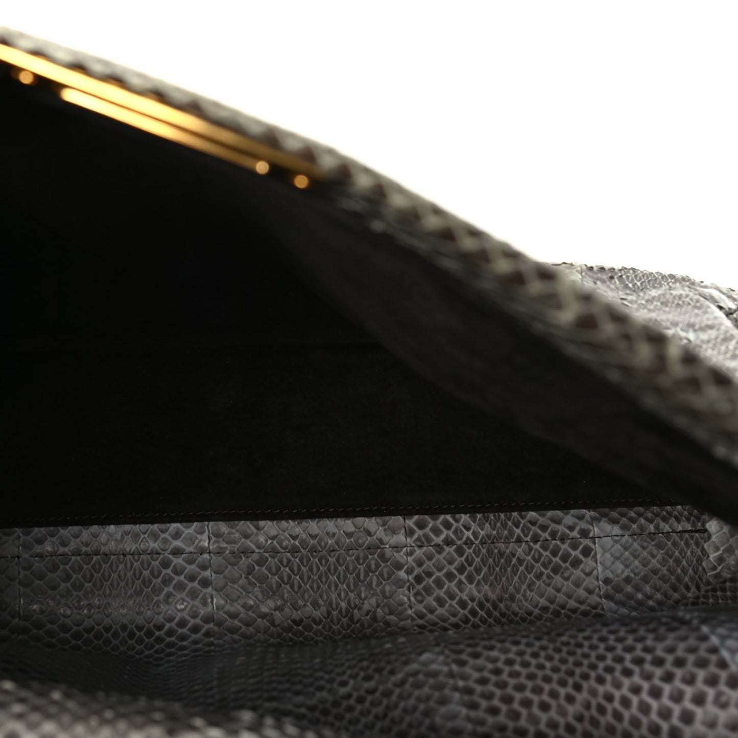 Snakeskin Large Peekaboo Iconic Satchel Green