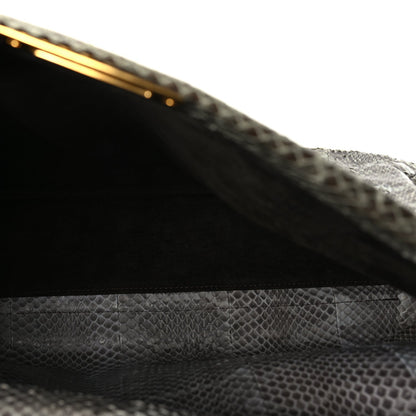 Fendi Snakeskin Large Peekaboo Iconic Satchel Green 4 of 8
