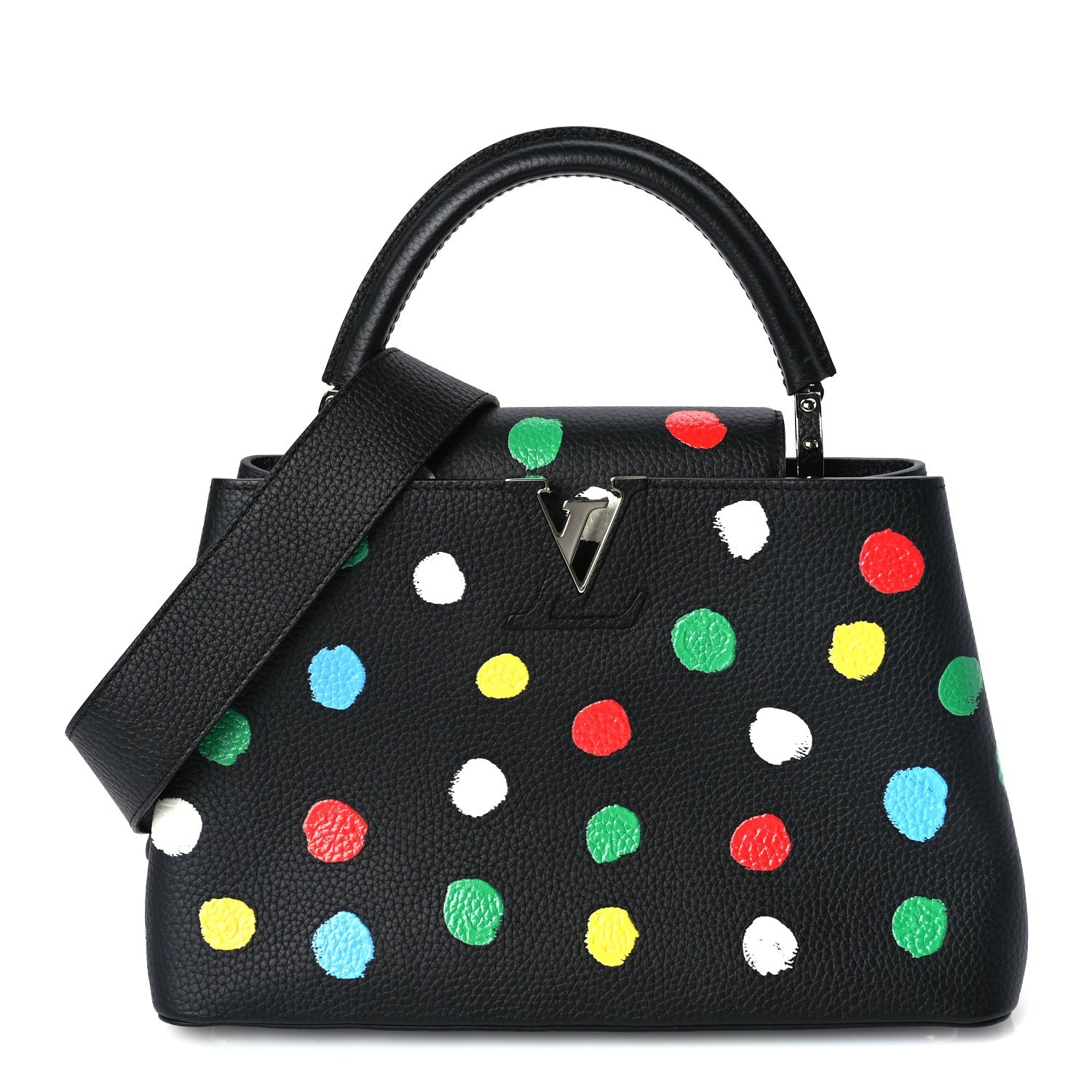 Louis Vuitton LV X YK Taurillon Capucines MM Black 1 of 8