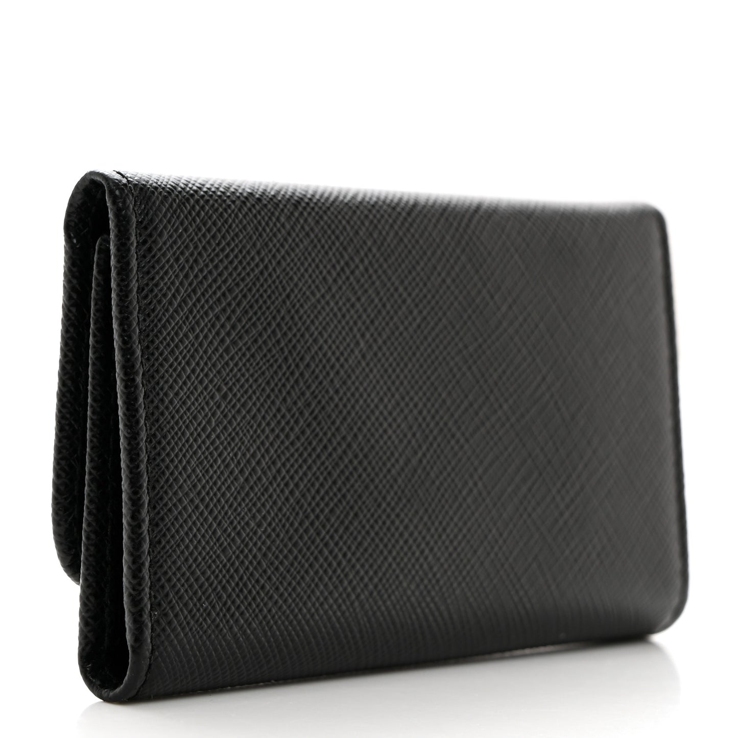 Saffiano Metal 6 Key Holder Black