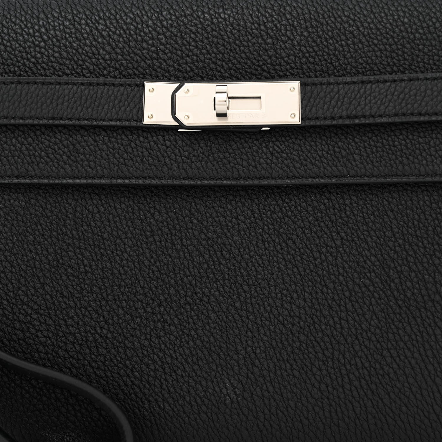 Hermes Togo Kelly Depeches 25 Pouch Black 8 of 11