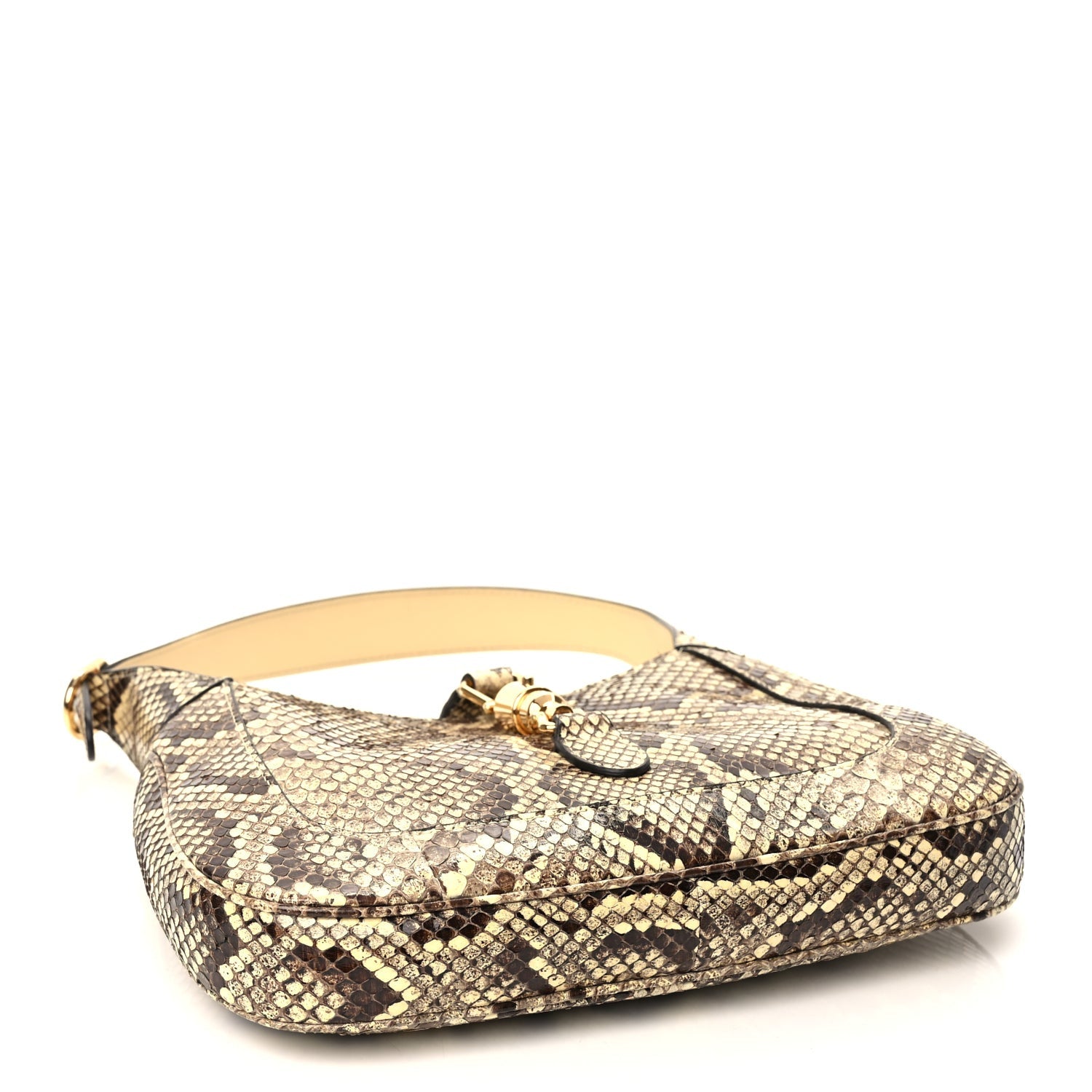 Gucci Snakeskin Small Jackie 1961 Hobo Beige 3 of 9