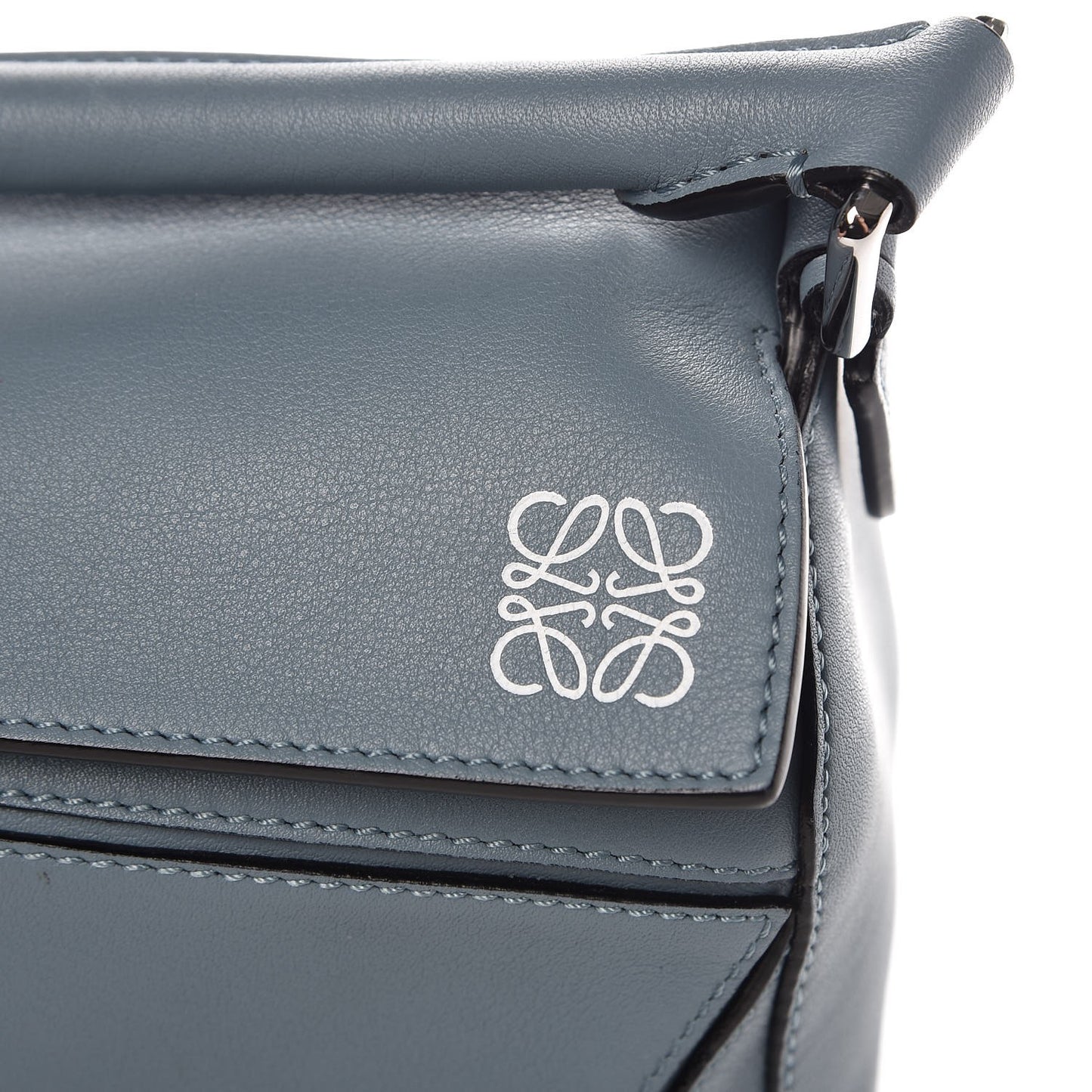 Calfskin Small Puzzle Bag Stone Blue