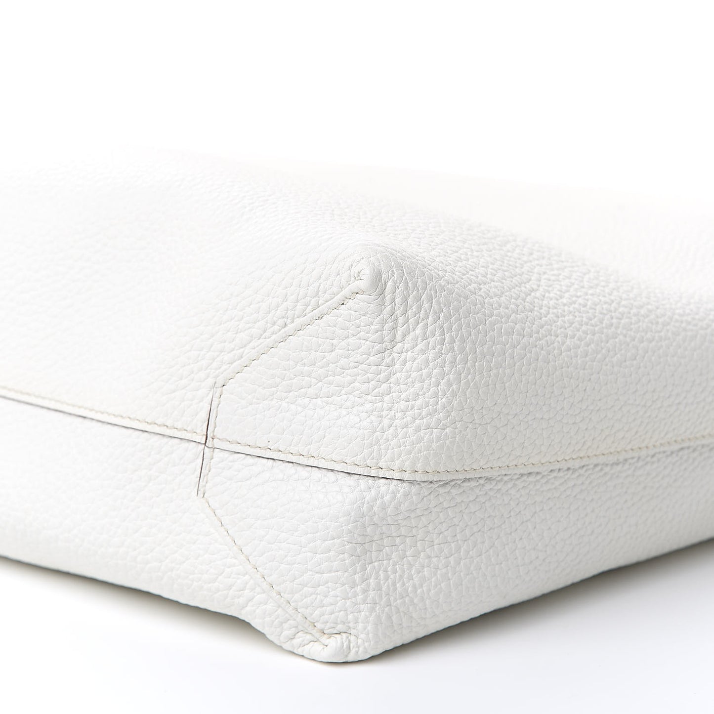 Taurillon Clemence Double Sens 36 Reversible Tote Canopee White