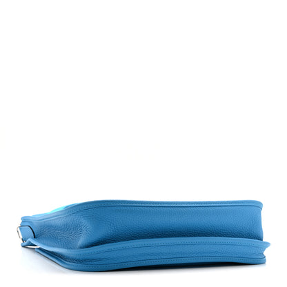 Hermes Taurillon Clemence EVELYNE III PM Bleu Frida 4 of 14