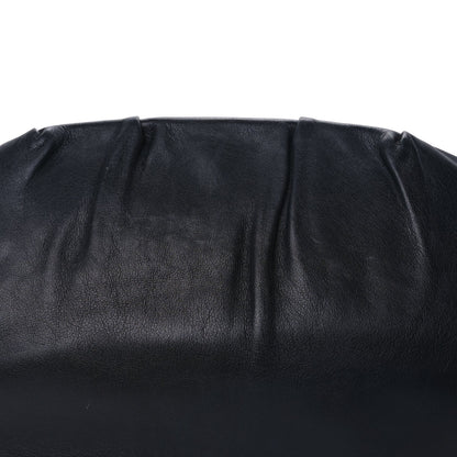 Celine Calfskin Pleated French Lock Clutch  Black 7 of 9