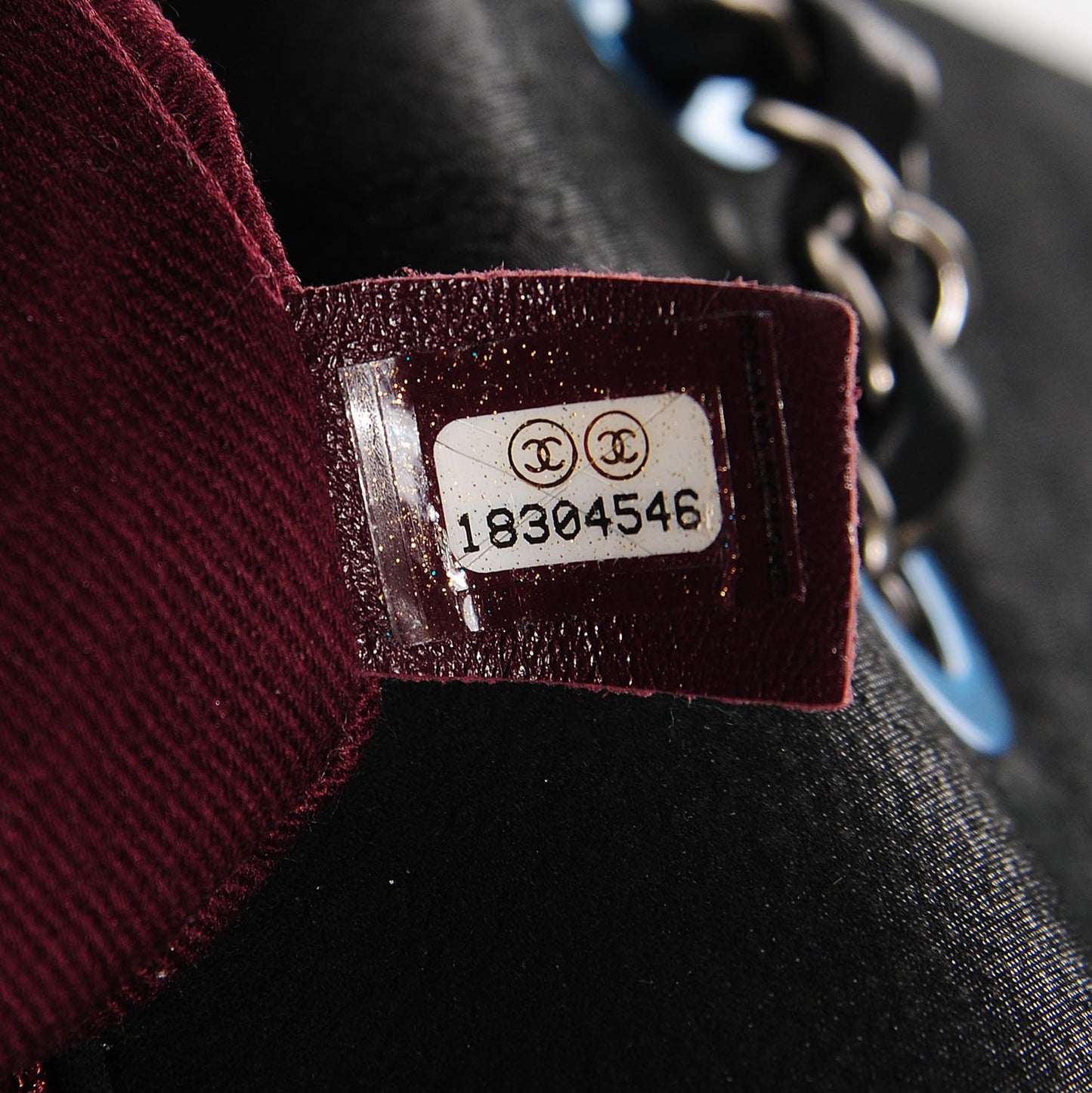 Calfskin Diamond Embossed New Chic Flap Black