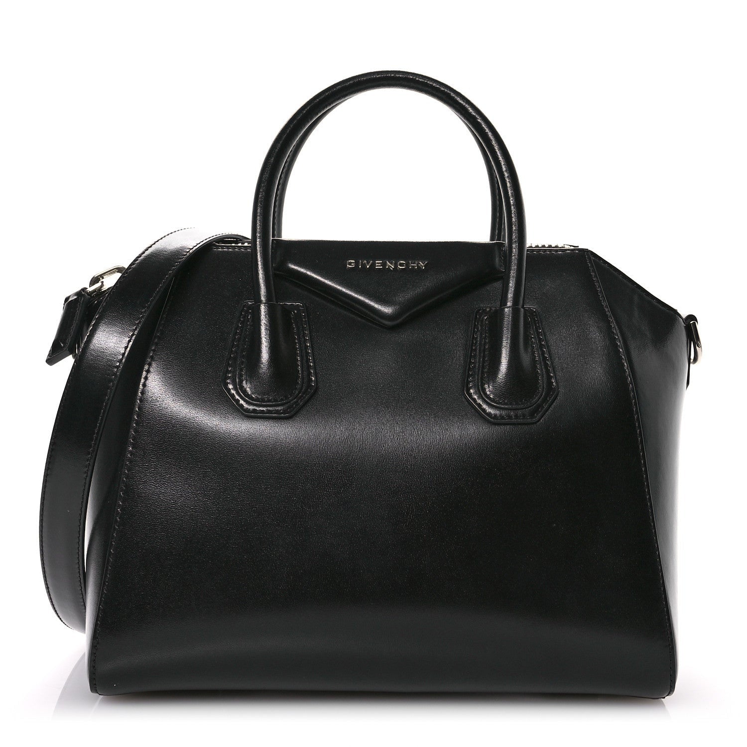 Givenchy Shiny Lord Calfskin Small Antigona Black 1 of 7