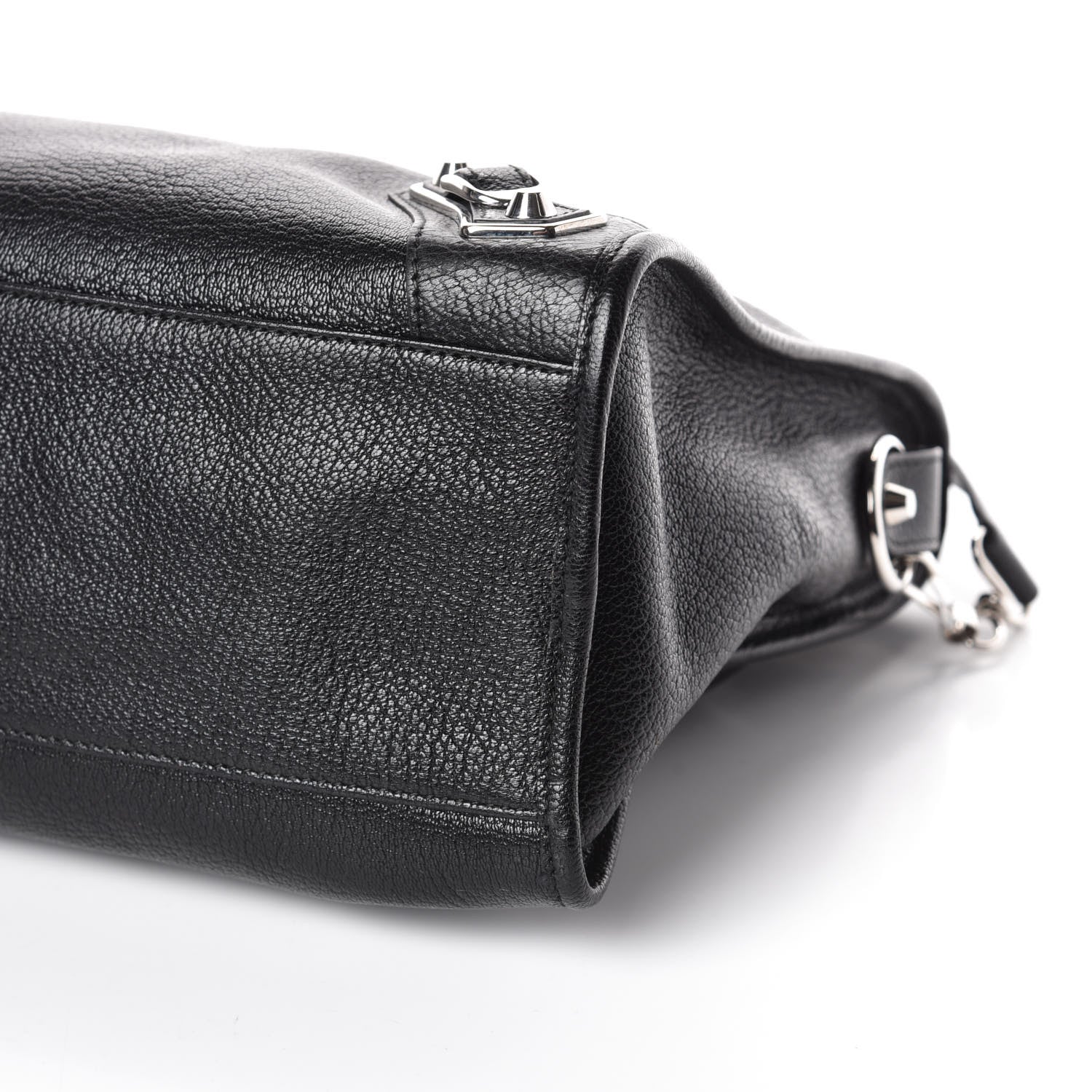 Balenciaga Chevre Silver Metallic Edge Hardware City Black 9 of 9