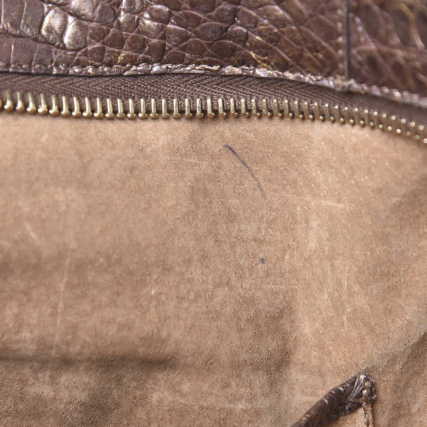 Crocodile Tote Brown