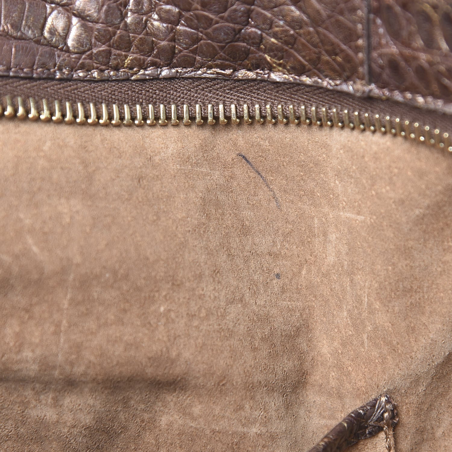 Nancy Gonzalez Crocodile Tote Brown 12 of 12