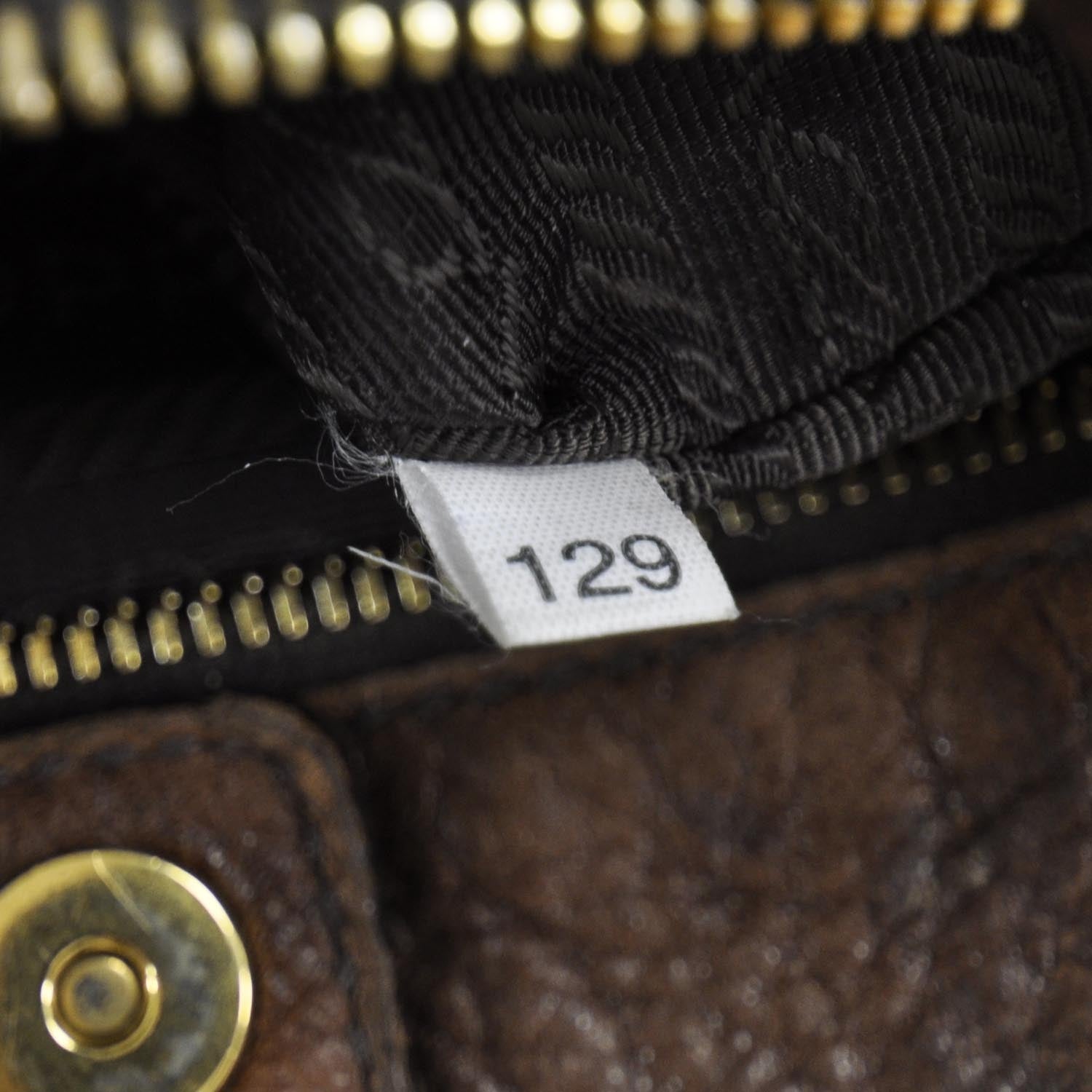 Prada Cervo Antik Shoulder Bag Cacao 10 of 11