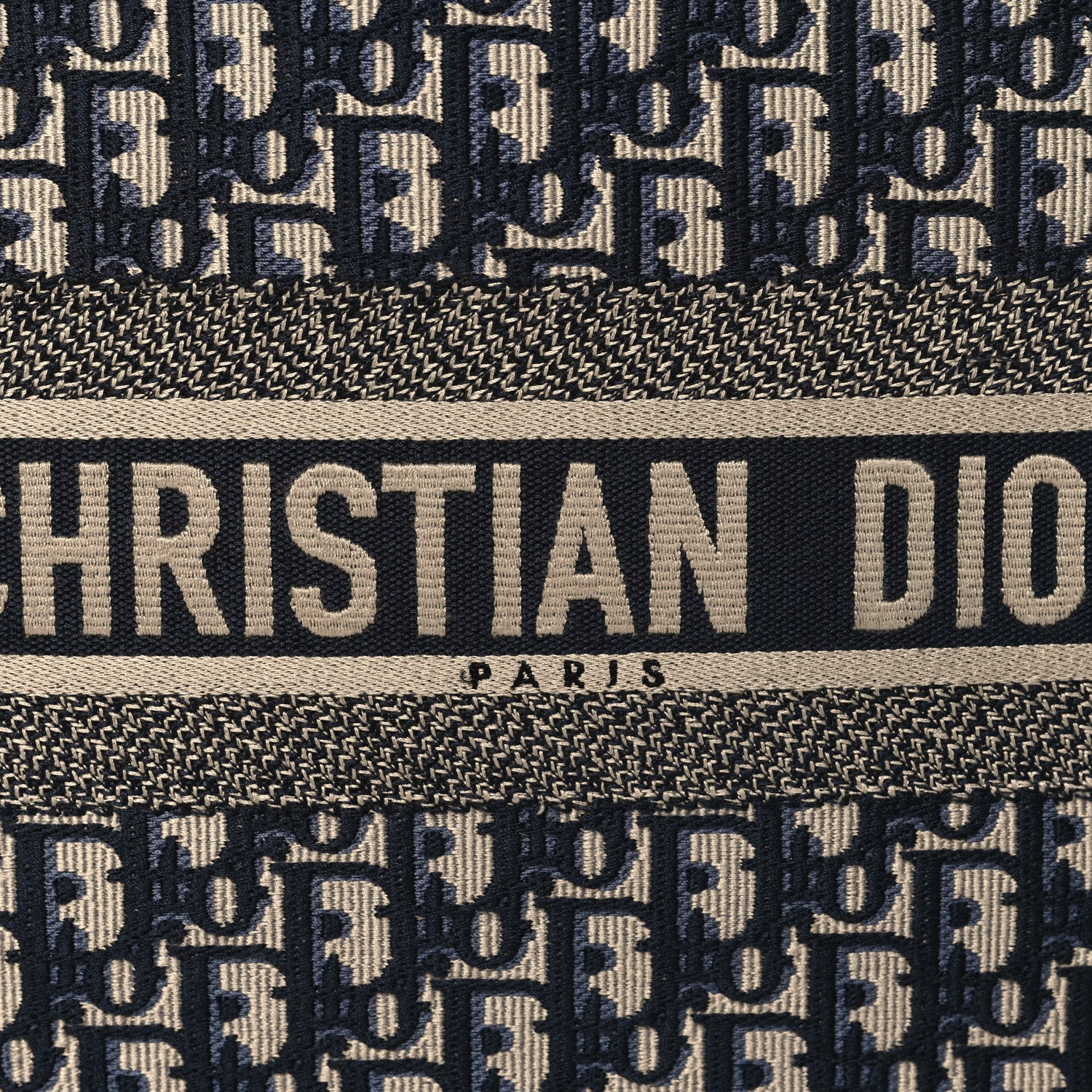 Christian Dior Oblique Calfskin Medium Book Tote With Strap Blue Multicolor 8 of 12