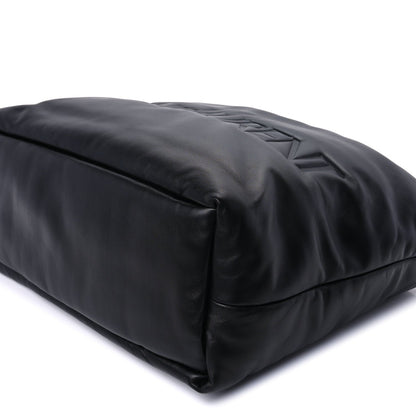 Saint Laurent Lambskin Wide Puffer Tote  Black 8 of 8
