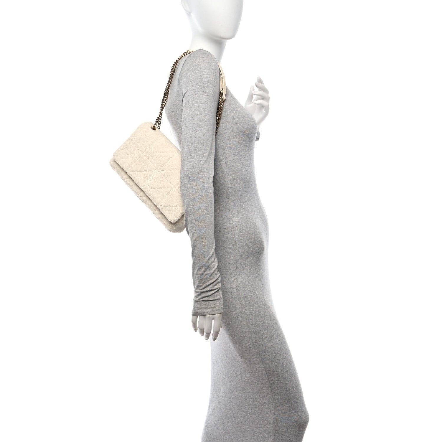 Saint Laurent Terry Patchwork Monogram Medium Jamie Tropical Sand 2 of 10