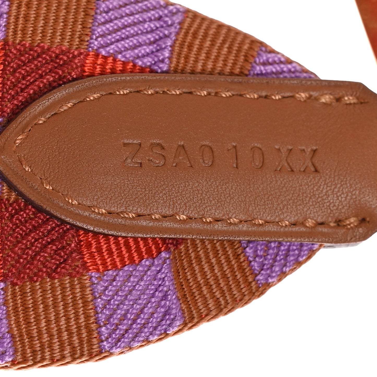 Toile Swift 50mm Maxi Quadrille Shoulder Strap Capucine Parme Rouge Duchess Gold