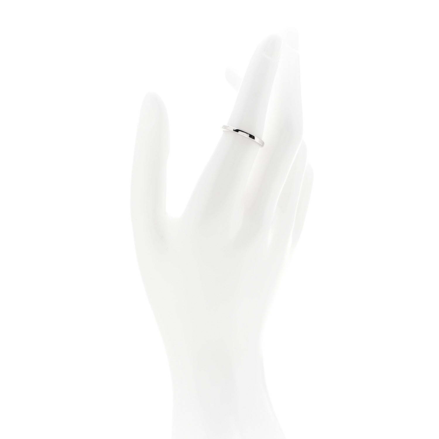 Van Cleef & Arpels Platinum 2.5mm Toujours Wedding Band Ring 53 6.25 2 of 5