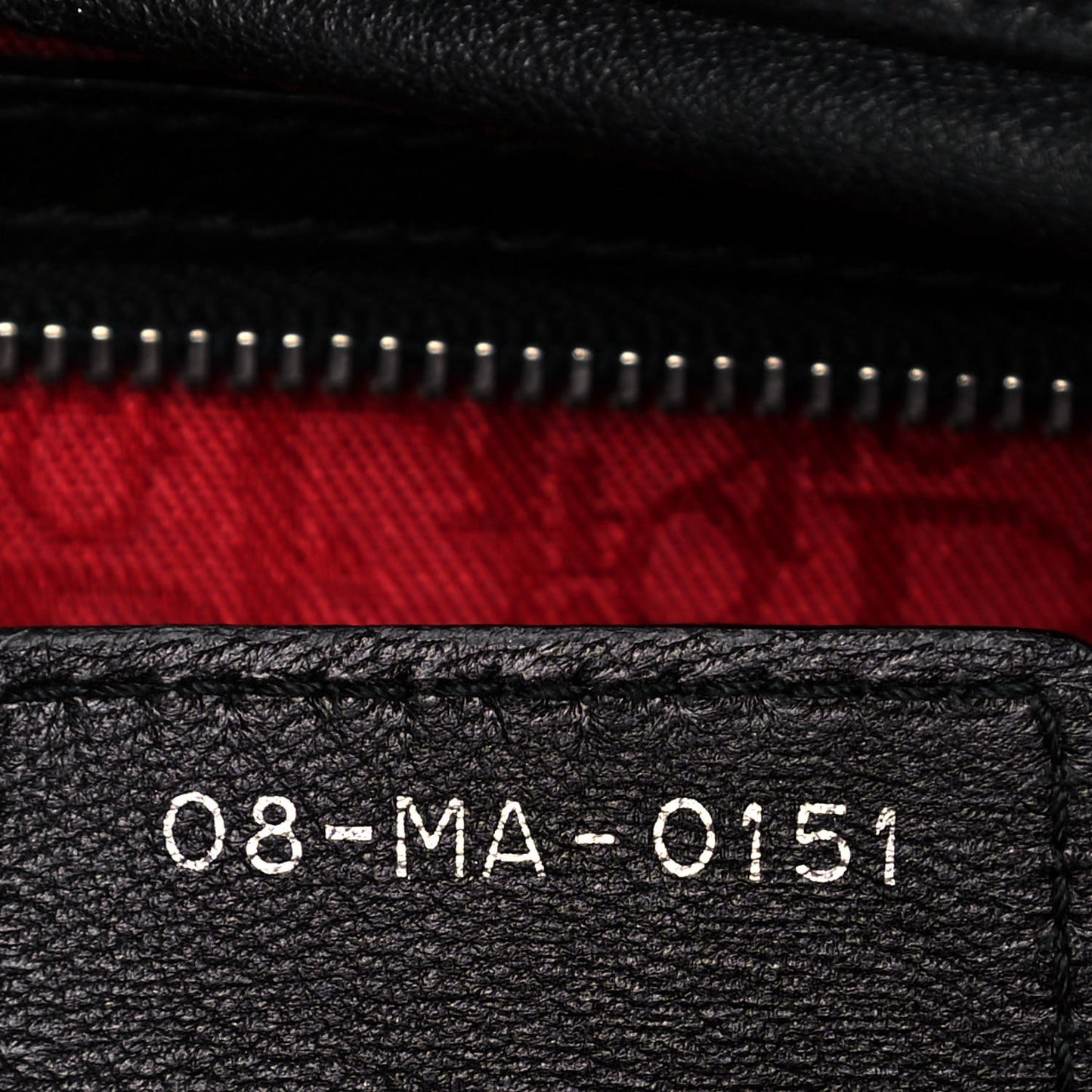 Lambskin Cannage Large Lady Dior Black