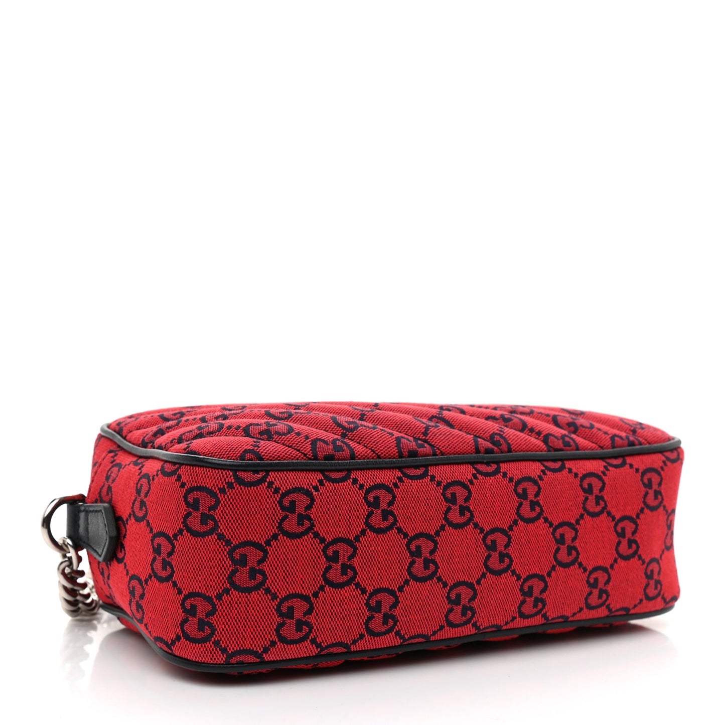 Monogram Multicolor Matelasse Diagonal Small GG Marmont Chain Shoulder Bag Red Blue