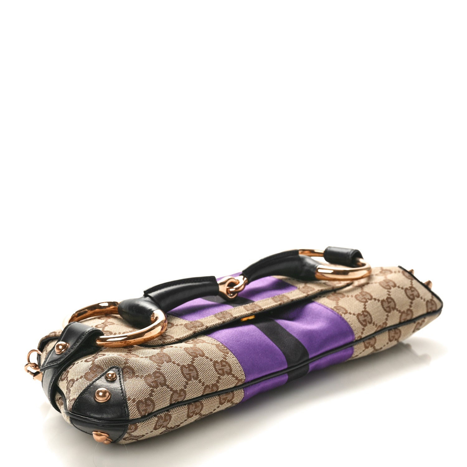 Gucci Tom Ford Monogram Horsebit Web Clutch Purple 4 of 10