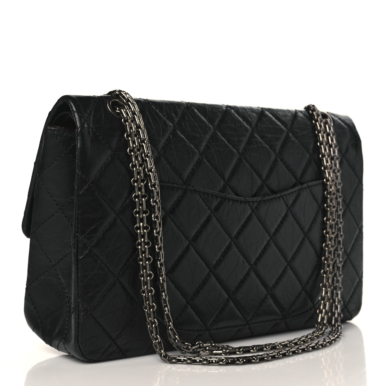 Chanel Aged Calfskin Quilted 2.55 Reissue 227 Flap Black 3 of 9