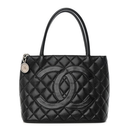 Chanel Caviar Quilted Medallion Tote Black 1 of 10