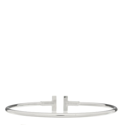 Tiffany 18K White Gold T Wire Bracelet 2 of 4