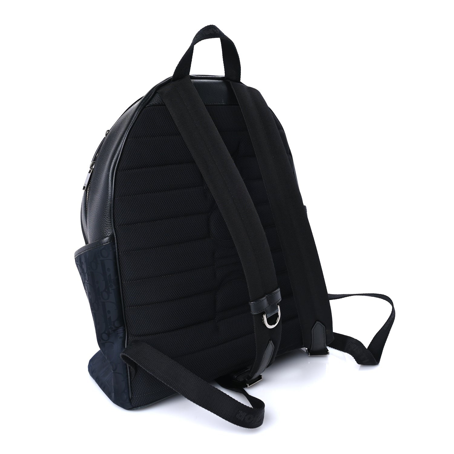 Christian Dior Oblique Galaxy Calfskin Backpack  Black 2 of 7