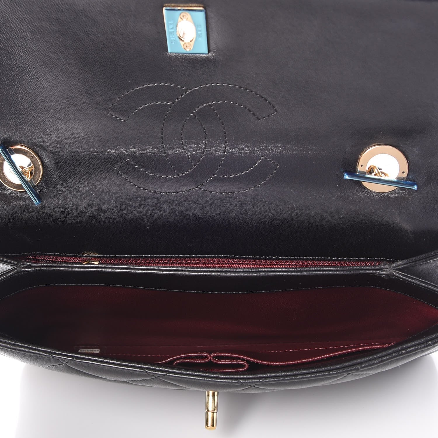 Chanel Lambskin Quilted Medium Trendy CC Flap Black 6 of 11